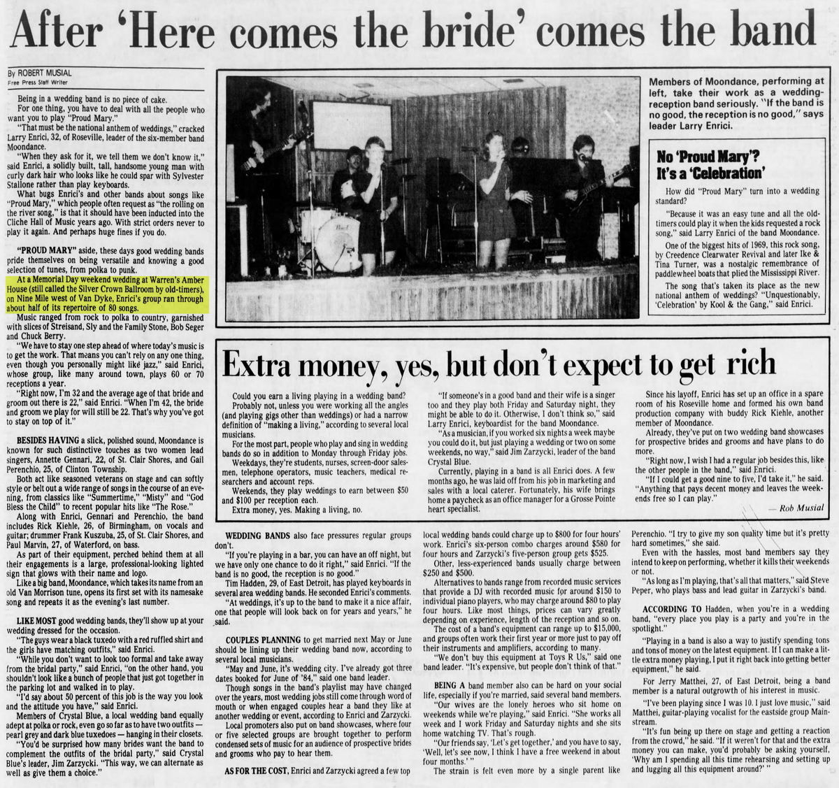 Silver Crown Ballroom (Amber House) - June 9 1983 Article